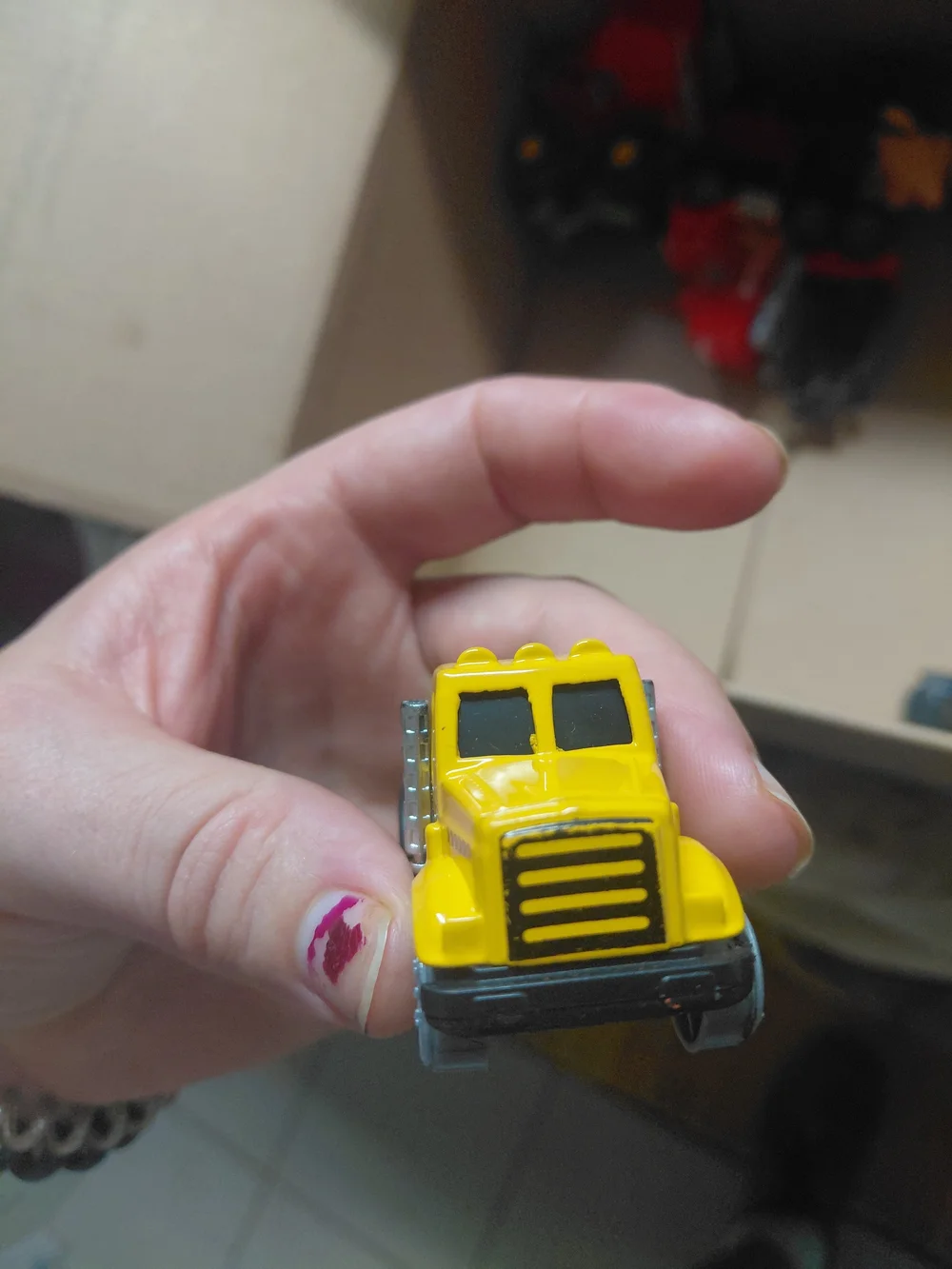 vintage Hot Wheels Twin Mill die-cast car from Mattel. 1969 missing right wheel